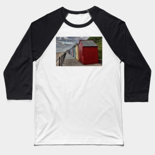 Colourful Beach Huts Baseball T-Shirt